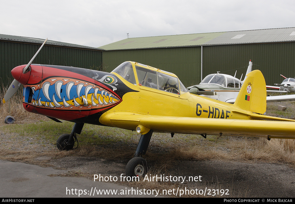 Aircraft Photo of G-HDAE | De Havilland DHC-1 Chipmunk T20 | AirHistory.net #23192