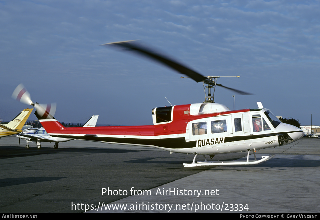 Aircraft Photo of C-GQHI | Bell 212 Twin Two-Twelve | Quasar Helicopters | AirHistory.net #23334