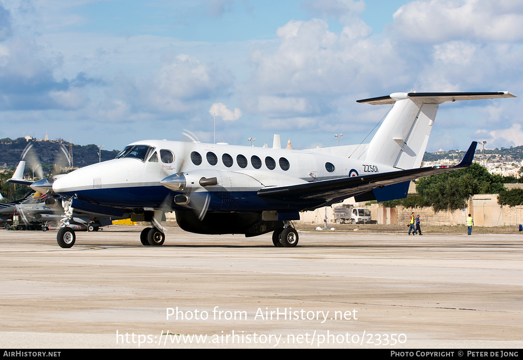 Aircraft Photo of ZZ501 | Hawker Beechcraft 350CER Avenger T1 (300C) | UK - Navy | AirHistory.net #23350