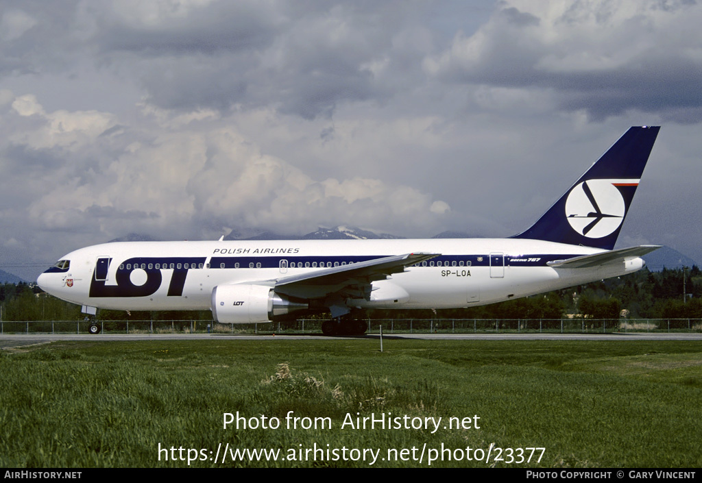 Aircraft Photo of SP-LOA | Boeing 767-25D/ER | LOT Polish Airlines - Polskie Linie Lotnicze | AirHistory.net #23377