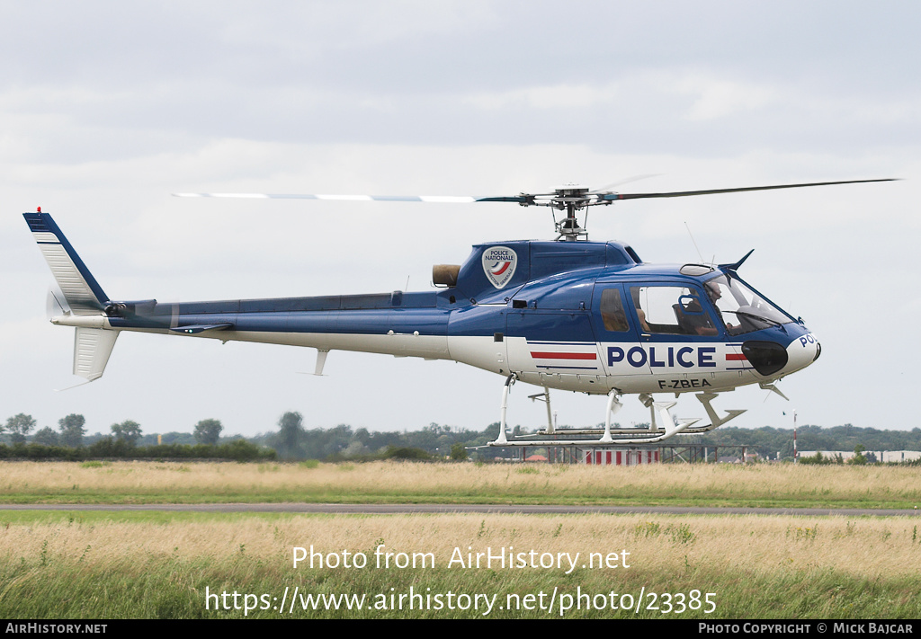 Aircraft Photo of F-ZBEA | Aerospatiale AS-350B Ecureuil | Police Nationale | AirHistory.net #23385