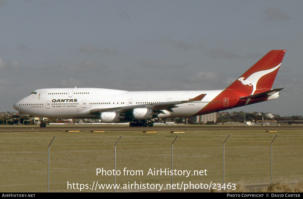 Aircraft Photo of VH-OJG | Boeing 747-438 | Qantas | AirHistory.net #23463