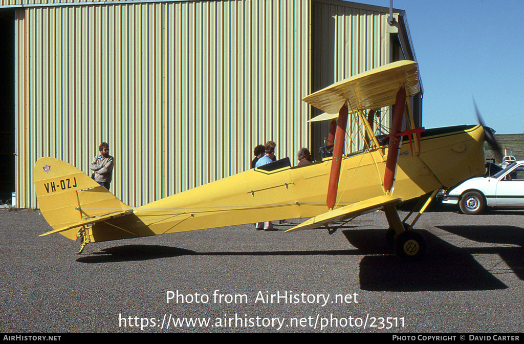 Aircraft Photo of VH-AQJ / VH-OZJ | De Havilland D.H. 82A Tiger Moth | AirHistory.net #23511