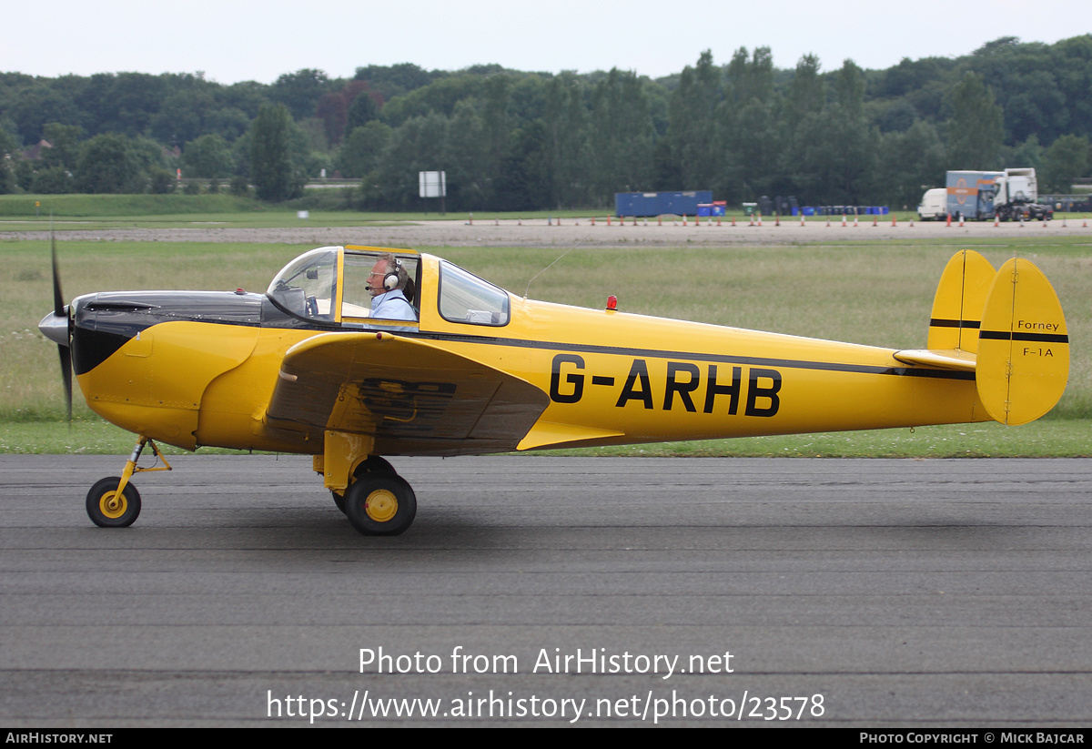 Aircraft Photo of G-ARHB | Forney F-1A Aircoupe | AirHistory.net #23578