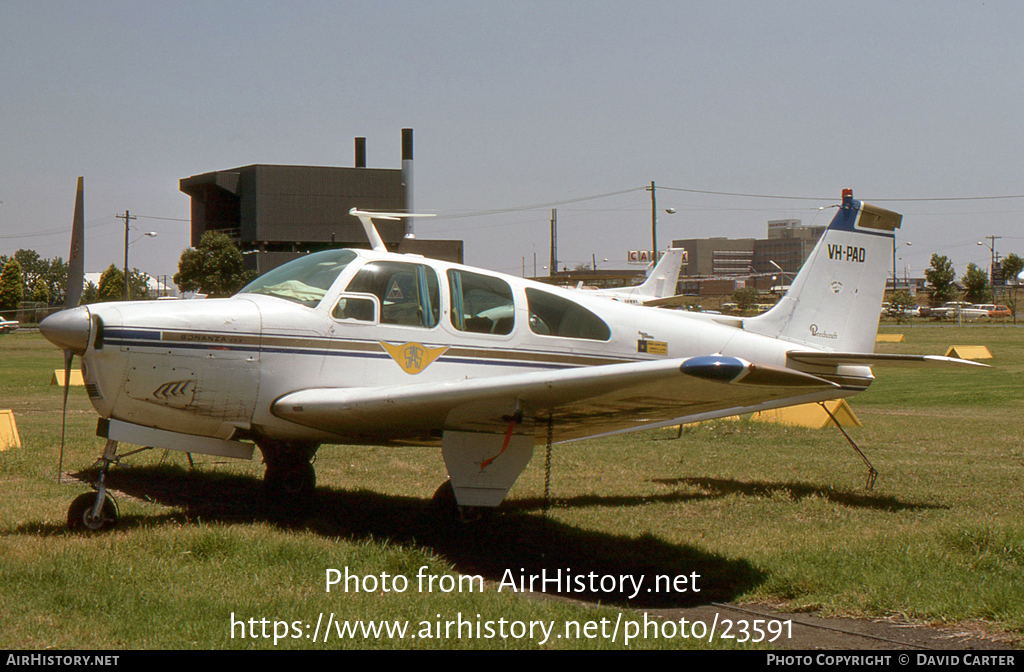 Aircraft Photo of VH-PAD | Beech E33 Bonanza | Sunland Aviation Services | AirHistory.net #23591