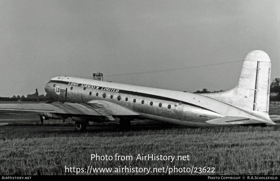 Aircraft Photo of CF-FCY | Avro 689 Tudor 5 | Lome Airways Limited | AirHistory.net #23622