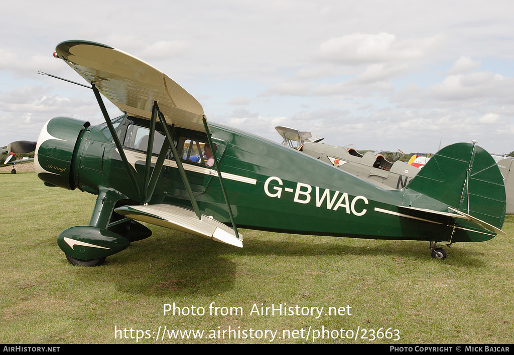 Aircraft Photo of G-BWAC | Waco YKS-7 | AirHistory.net #23663