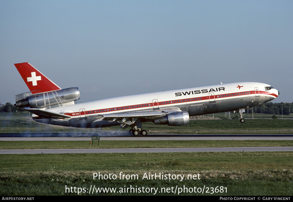 Aircraft Photo of HB-IHA | McDonnell Douglas DC-10-30 | Swissair | AirHistory.net #23681