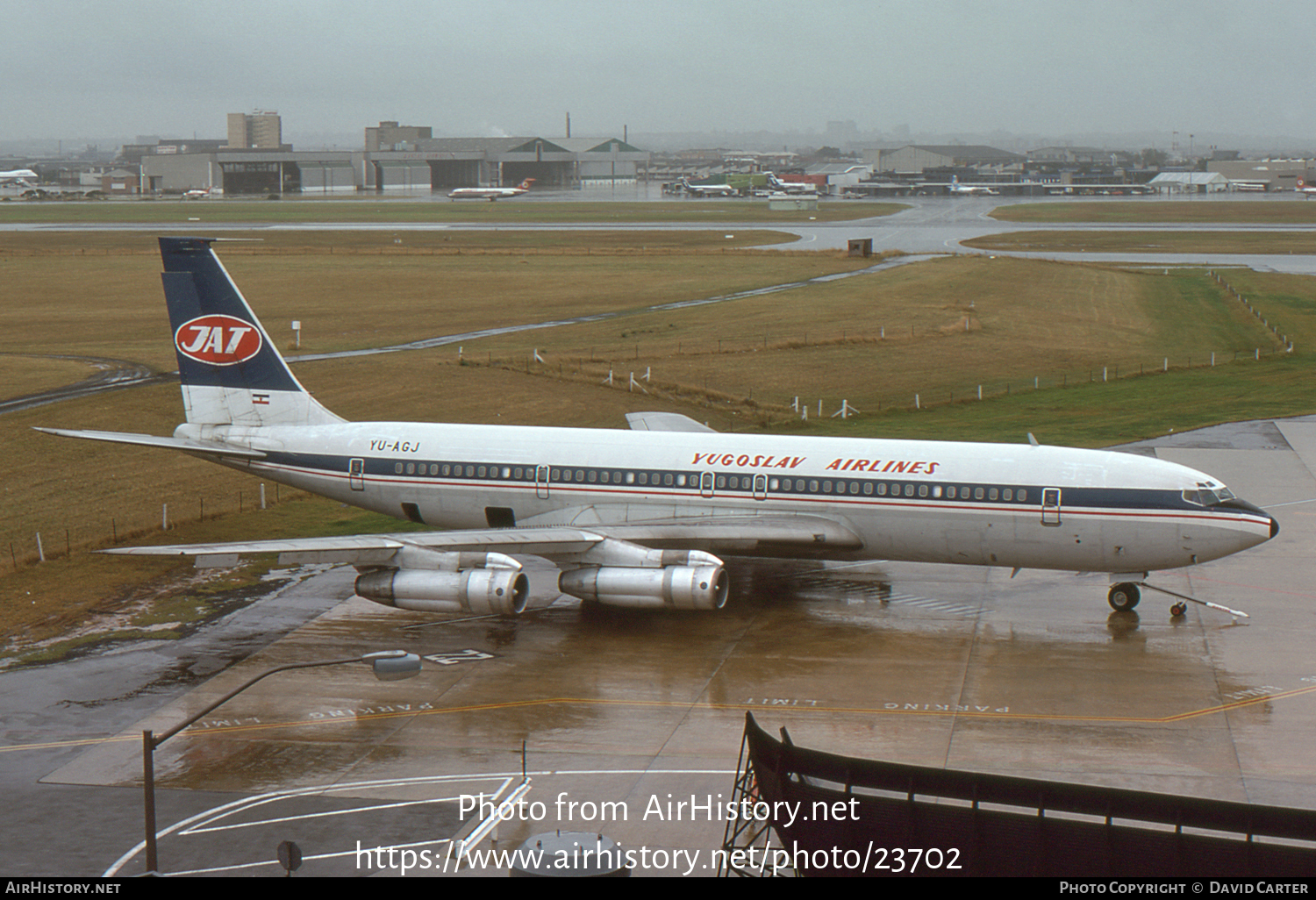 Aircraft Photo of YU-AGJ | Boeing 707-351C | JAT Yugoslav Airlines - Jugoslovenski Aerotransport | AirHistory.net #23702