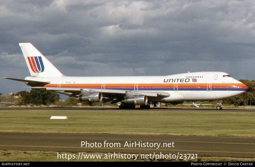 Aircraft Photo of N4723U | Boeing 747-122 | United Airlines | AirHistory.net #23721