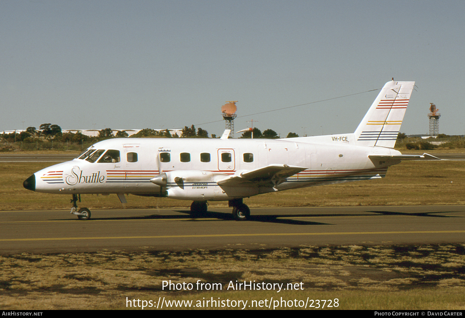 Aircraft Photo of VH-FCE | Embraer EMB-110P1 Bandeirante | Shuttle Airlines | AirHistory.net #23728