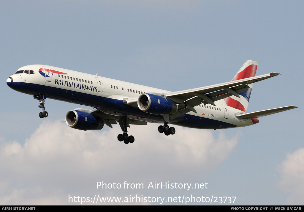 Aircraft Photo of G-CPEL | Boeing 757-236 | British Airways | AirHistory.net #23737