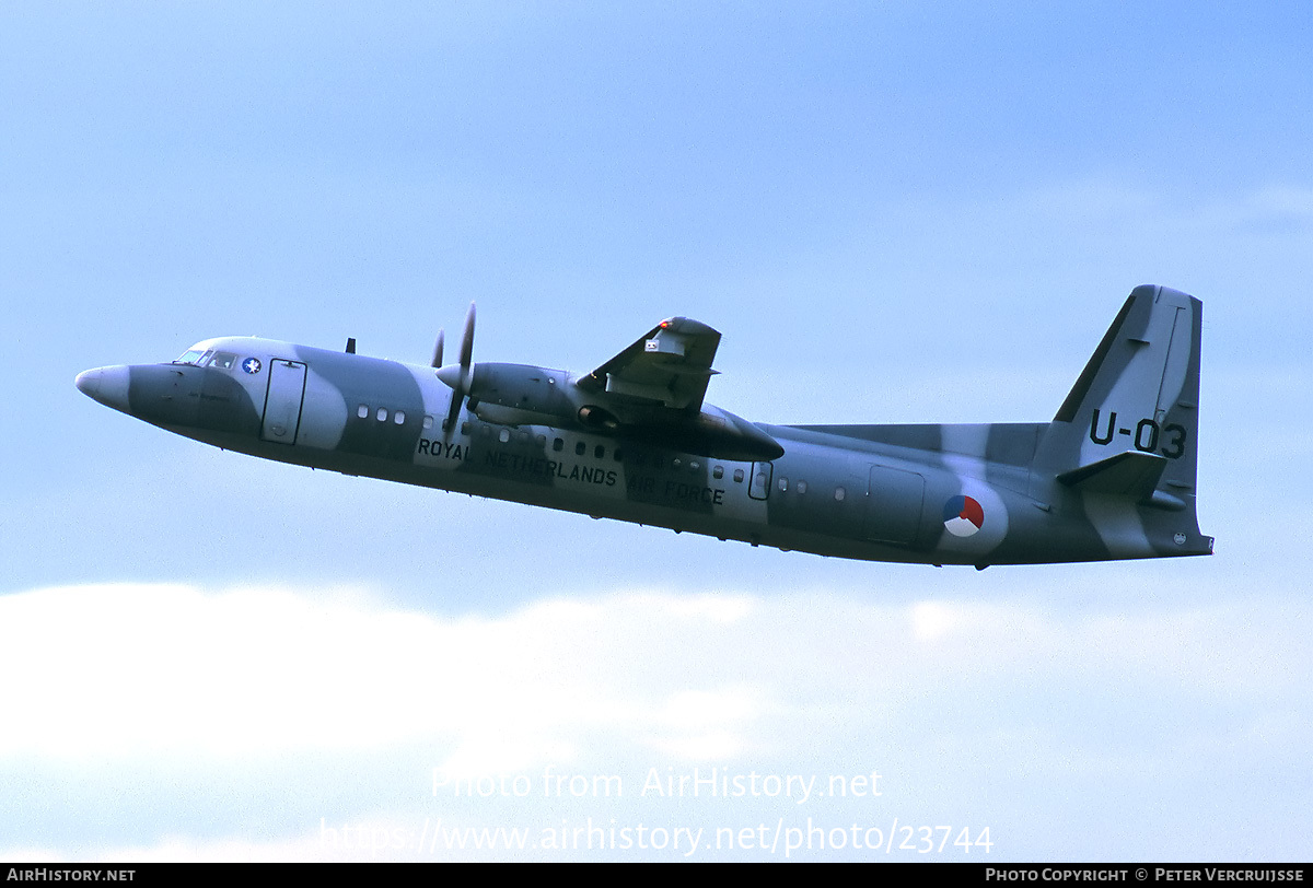 Aircraft Photo of U-03 | Fokker 60UTA-N | Netherlands - Air Force | AirHistory.net #23744