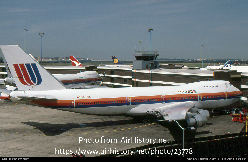 Aircraft Photo of N4719U | Boeing 747-122 | United Airlines | AirHistory.net #23778