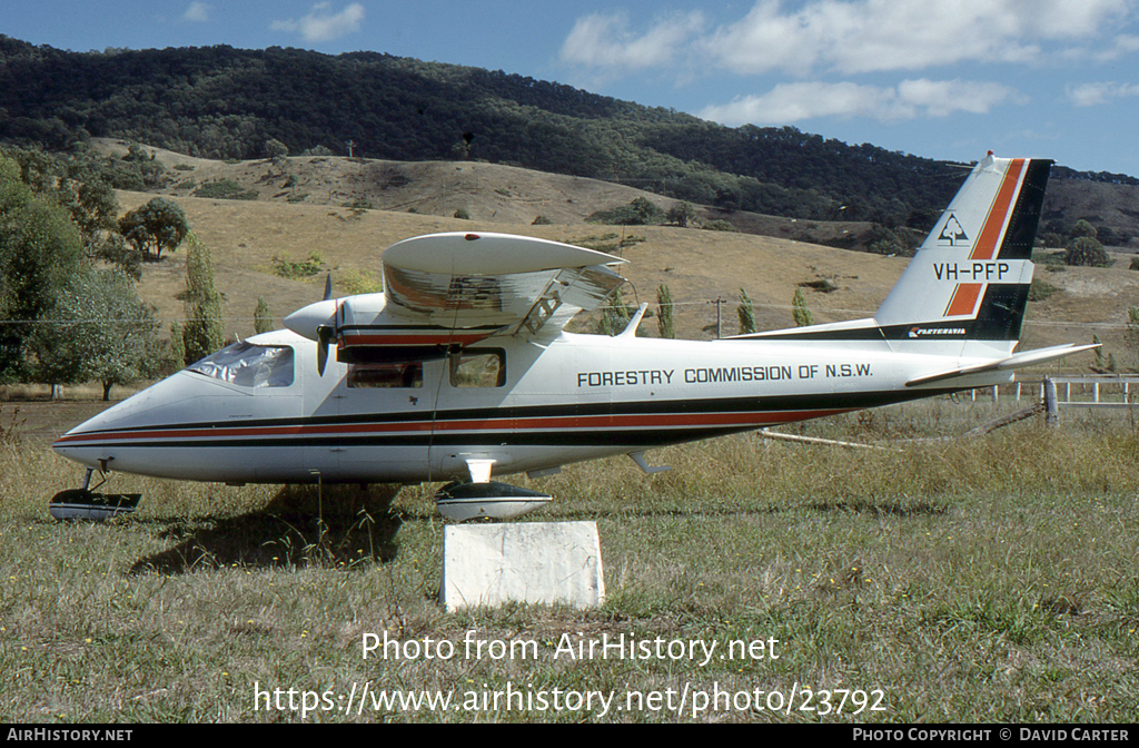 Aircraft Photo of VH-PFP | Partenavia P-68B | Forestry Commission of NSW | AirHistory.net #23792