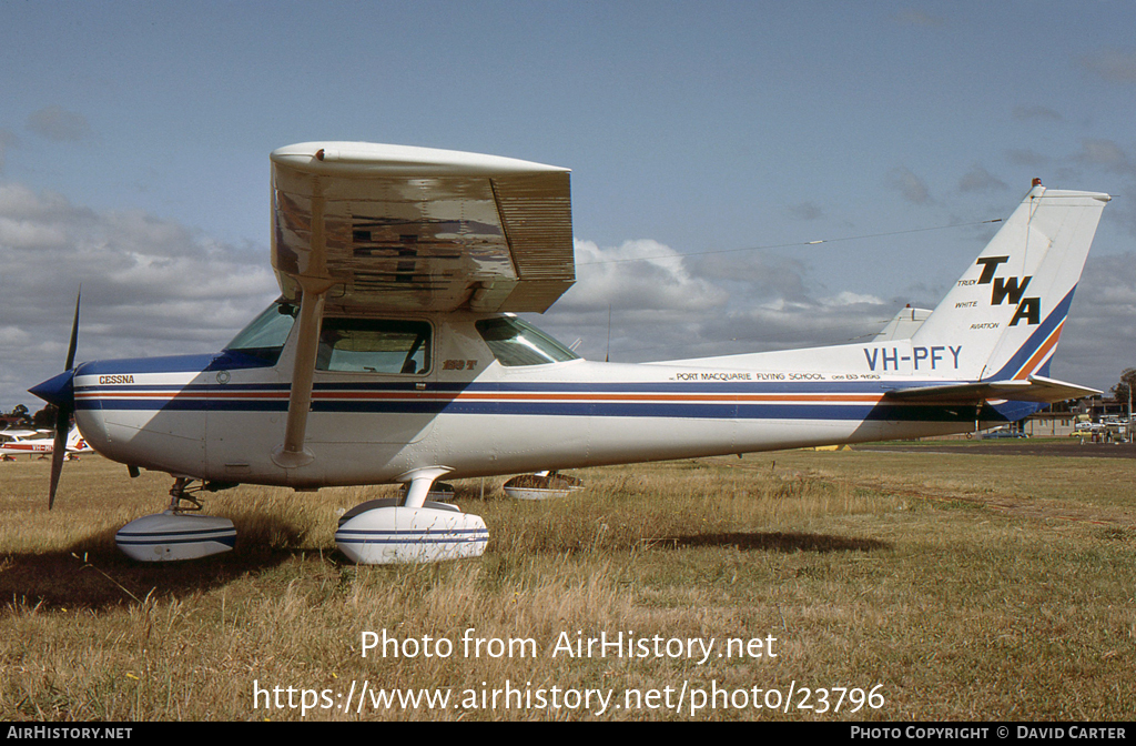 Aircraft Photo of VH-PFY | Cessna 152 | Trudy White Aviation | Port Macquarie Flying School | AirHistory.net #23796