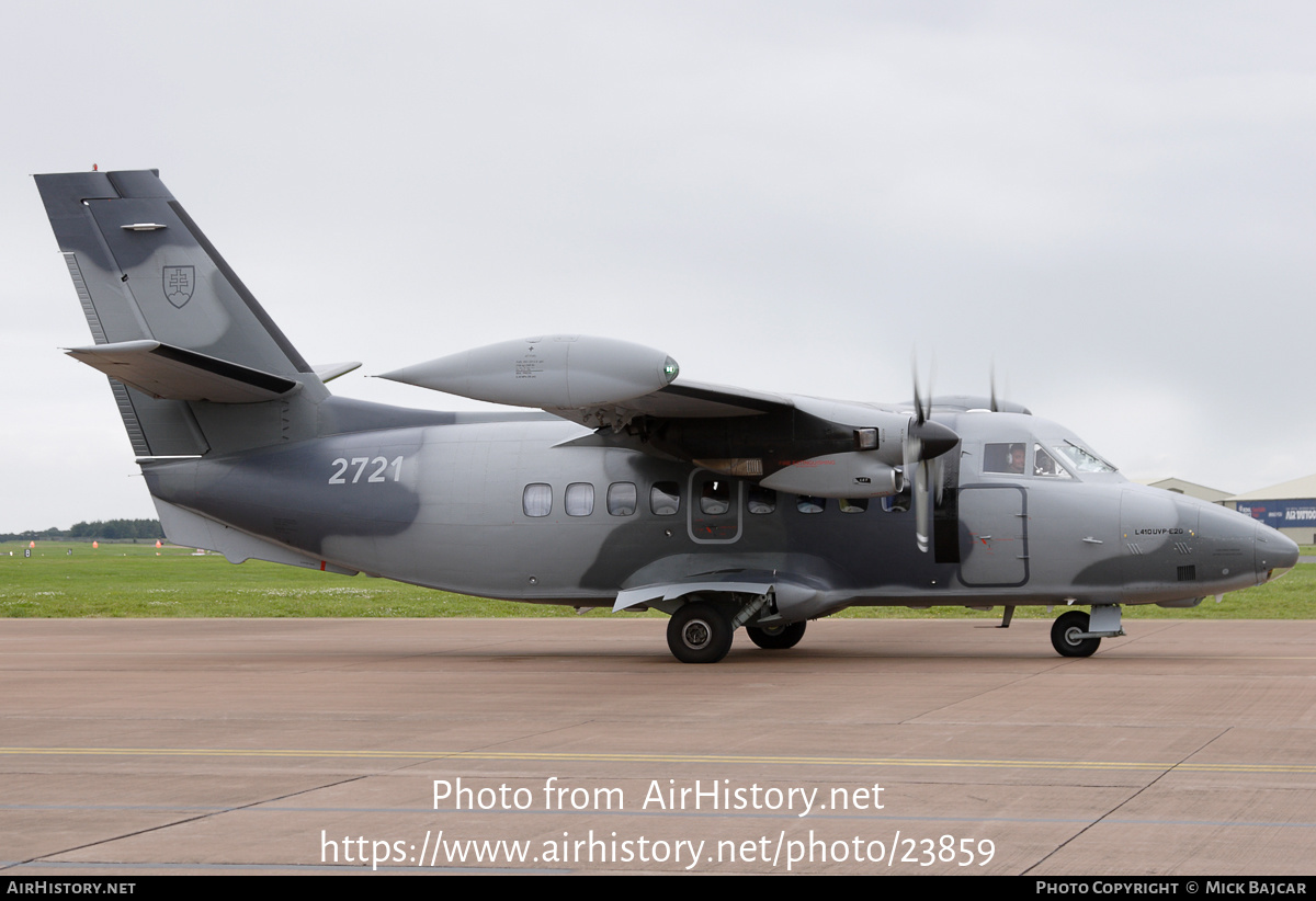 Aircraft Photo of 2721 | Let L-410UVP-E20 Turbolet | Slovakia - Air Force | AirHistory.net #23859