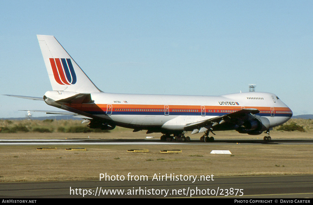 Aircraft Photo of N4716U | Boeing 747-122 | United Airlines | AirHistory.net #23875