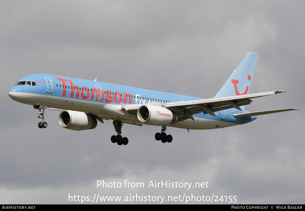 Aircraft Photo of G-BYAU | Boeing 757-204 | Thomsonfly | AirHistory.net #24155