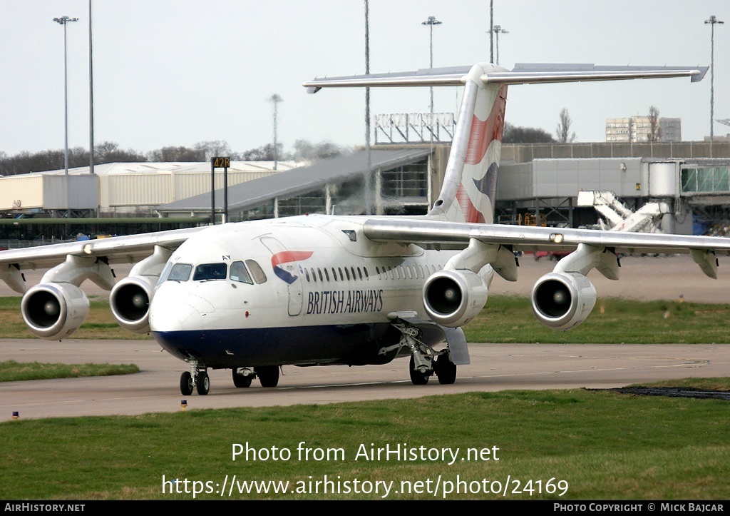 Aircraft Photo of G-BZAY | BAE Systems Avro 146-RJ100 | British Airways | AirHistory.net #24169