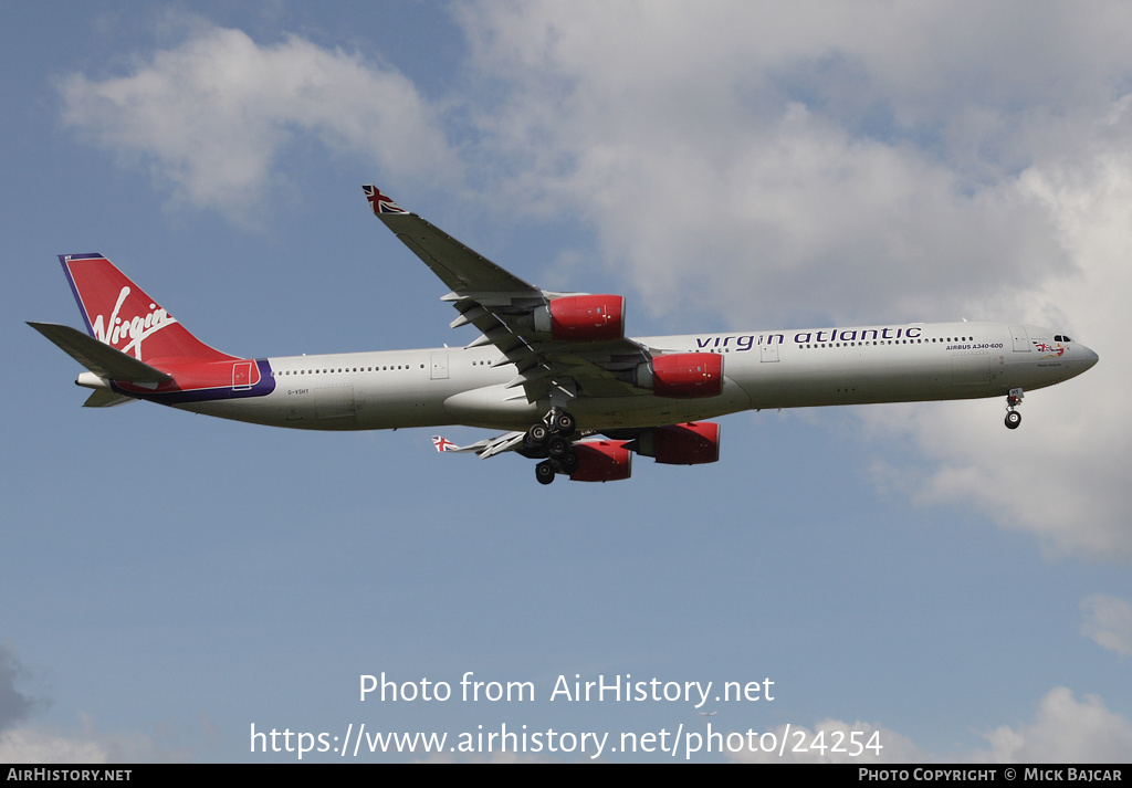 Aircraft Photo of G-VSHY | Airbus A340-642 | Virgin Atlantic Airways | AirHistory.net #24254