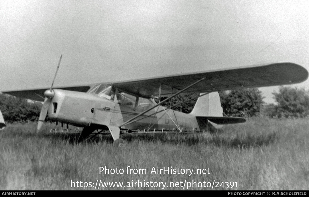 Aircraft Photo of G-AJYR | Auster J-1B Aiglet | Aerial Spraying ...