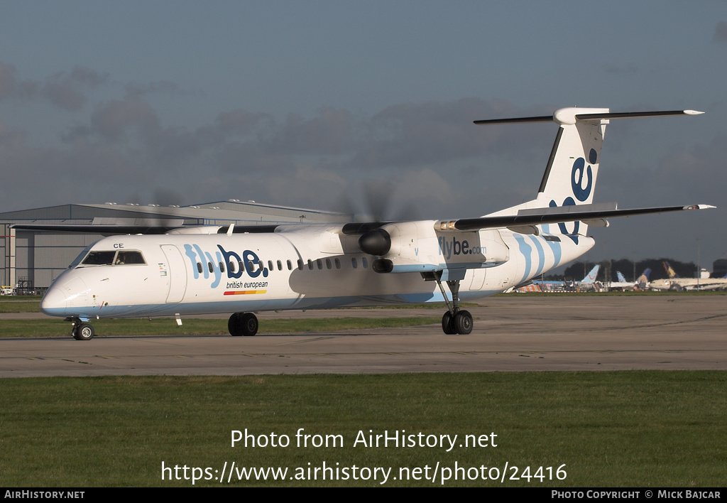 Aircraft Photo of G-JECE | Bombardier DHC-8-402 Dash 8 | Flybe - British European | AirHistory.net #24416