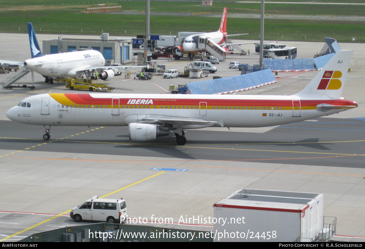 Aircraft Photo of EC-JLI | Airbus A321-211 | Iberia | AirHistory.net #24458