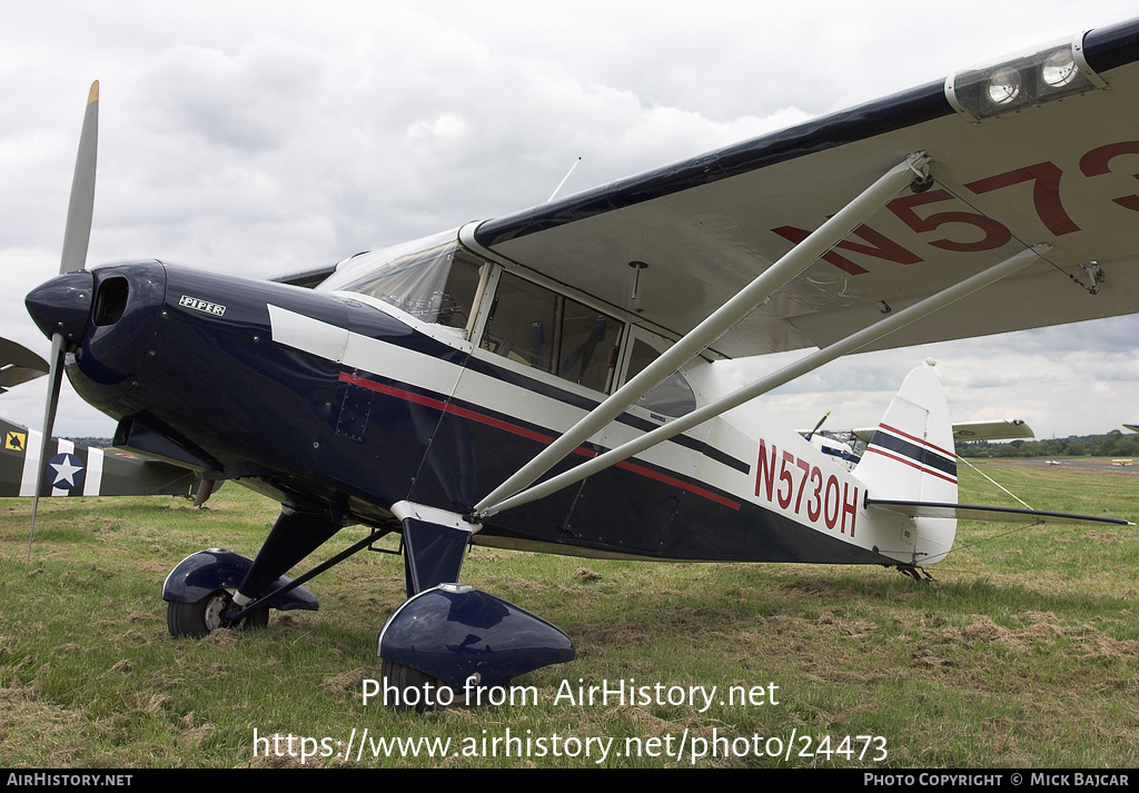 Aircraft Photo of N5730H | Piper PA-16 Clipper | AirHistory.net #24473