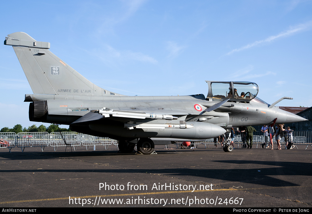 Aircraft Photo of 138 | Dassault Rafale C | France - Air Force | AirHistory.net #24667