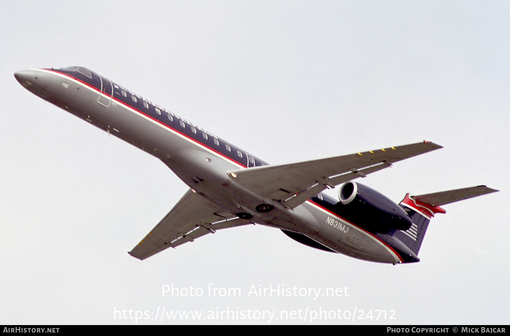 Aircraft Photo of N831MJ | Embraer ERJ-145LR (EMB-145LR) | US Airways Express | AirHistory.net #24712