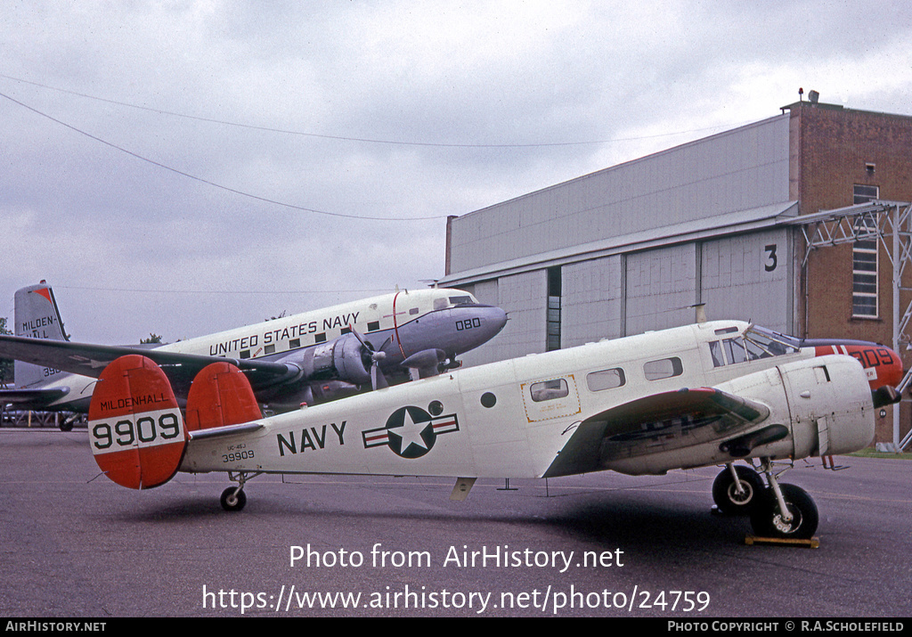 Aircraft Photo of 39909 / 9909 | Beech UC-45J Expeditor | USA - Navy | AirHistory.net #24759