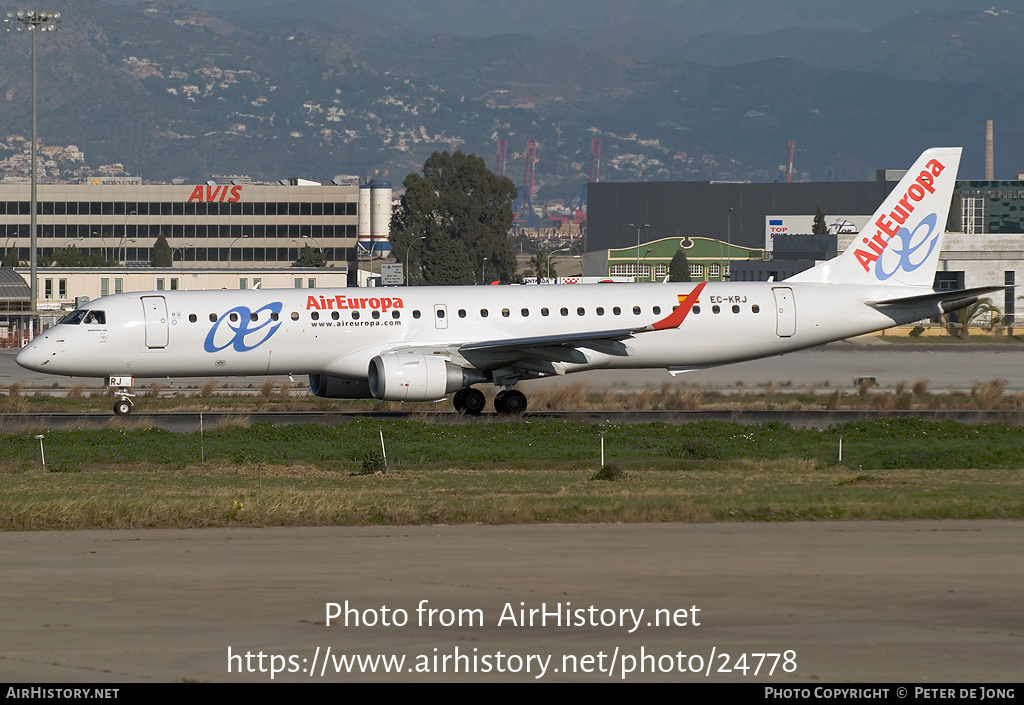 Aircraft Photo of EC-KRJ | Embraer 195LR (ERJ-190-200LR) | Air Europa | AirHistory.net #24778