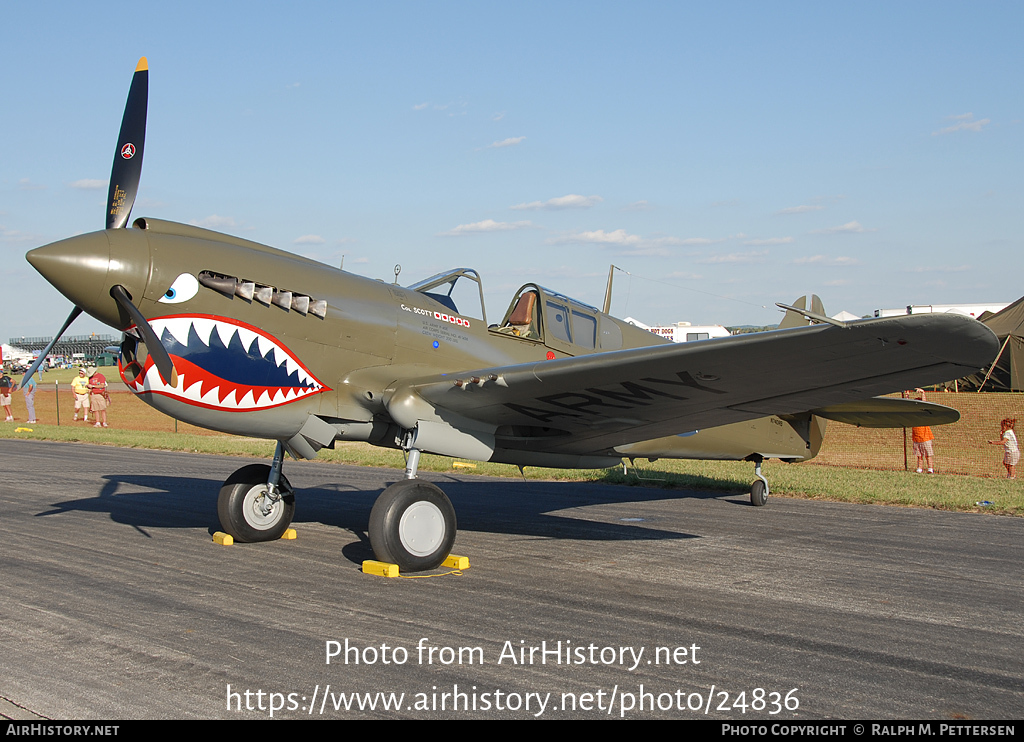 Aircraft Photo of N740RB | Curtiss P-40E Warhawk | USA - Air Force | AirHistory.net #24836