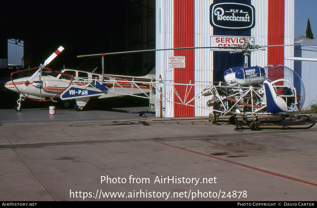 Aircraft Photo of VH-PSH | Bell 47G-3B-2 Soloy | Hawker Pacific | AirHistory.net #24878