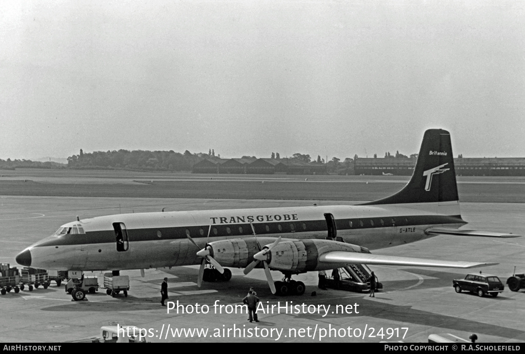 Aircraft Photo of G-ATLE | Bristol 175 Britannia 314 | Transglobe Airways | AirHistory.net #24917