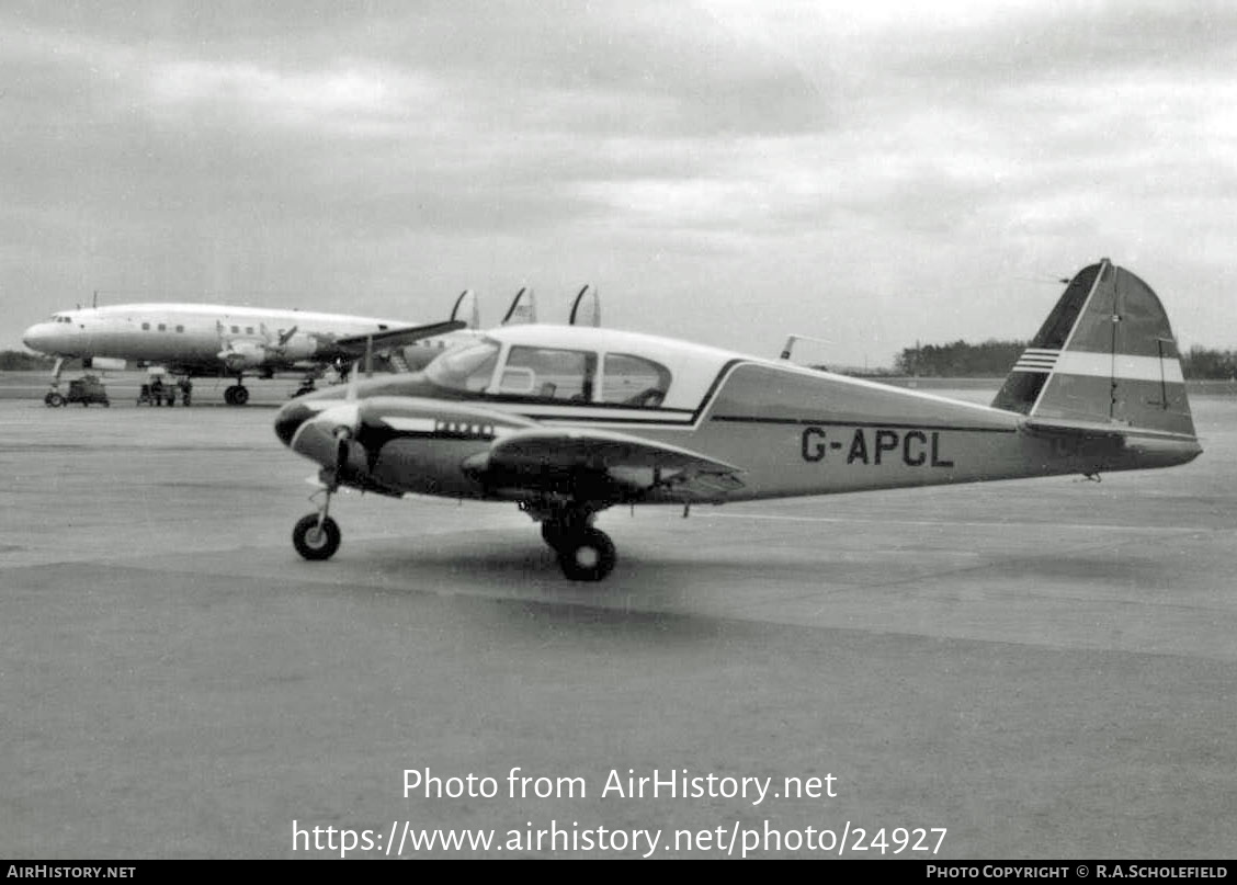 Aircraft Photo of G-APCL | Piper PA-23-150 Apache | The Earl of Derby | AirHistory.net #24927