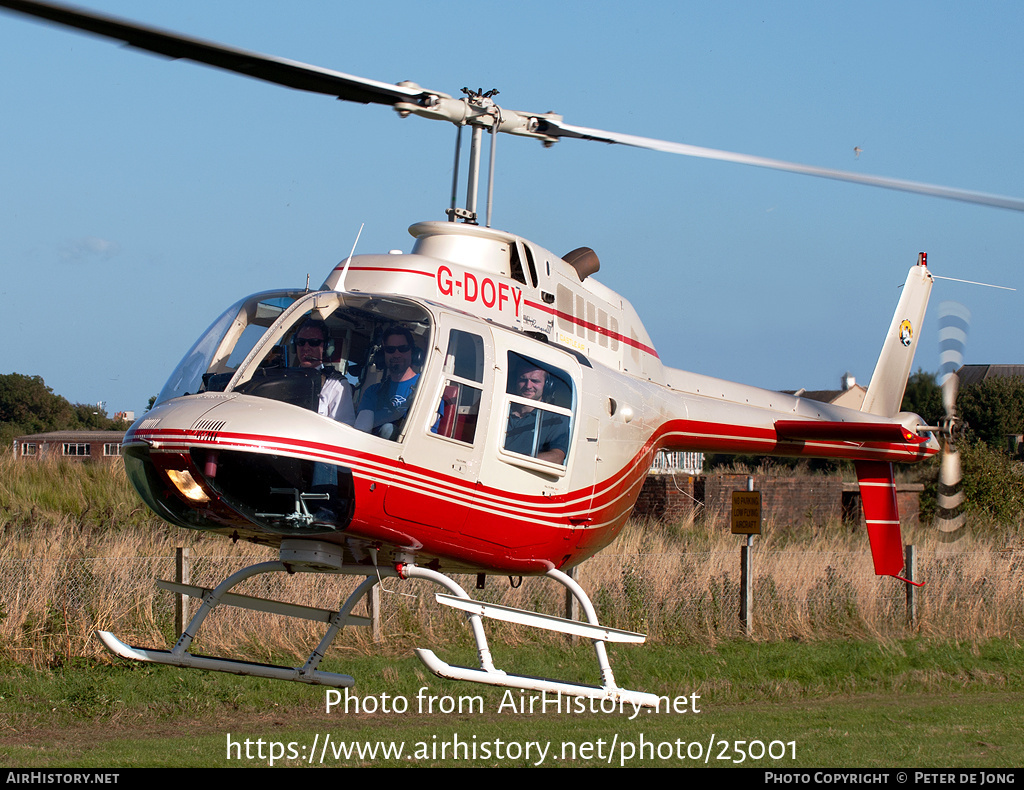 Aircraft Photo of G-DOFY | Bell 206B-3 JetRanger III | AirHistory.net #25001