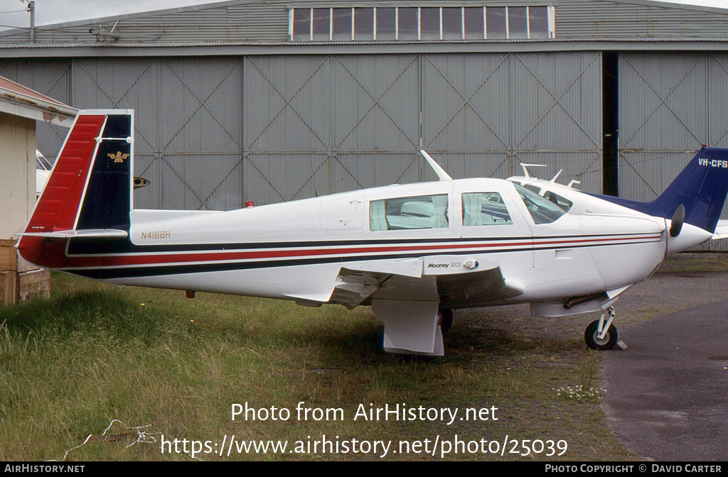 Aircraft Photo of N4188H | Mooney M-20J 201 | AirHistory.net #25039