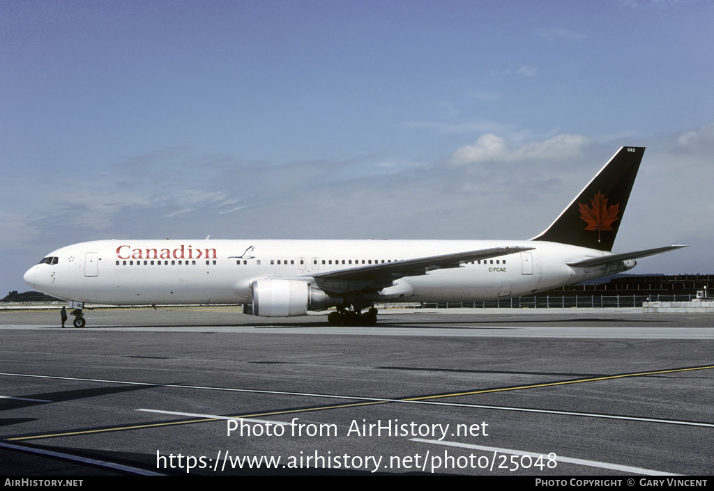 Aircraft Photo of C-FCAE | Boeing 767-375/ER | Canadian Airlines | AirHistory.net #25048