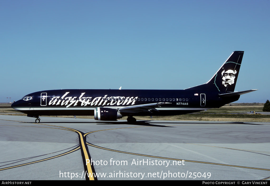 Aircraft Photo of N774AS | Boeing 737-4Q8 | Alaska Airlines | AirHistory.net #25049