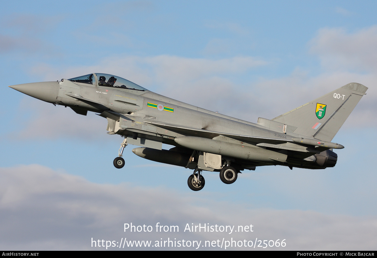 Aircraft Photo of ZJ934 | Eurofighter EF-2000 Typhoon FGR4 | UK - Air Force | AirHistory.net #25066