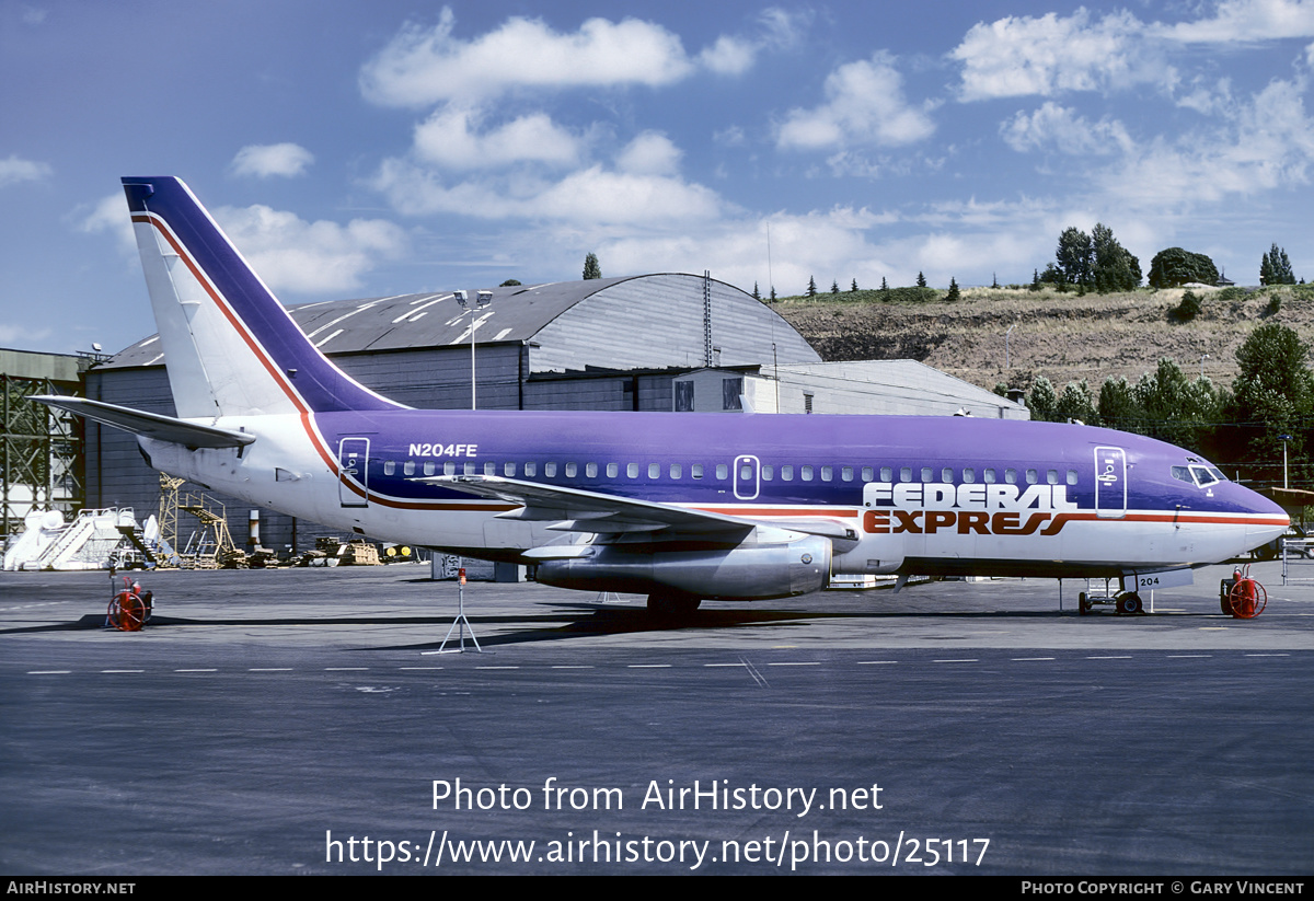 Aircraft Photo of N204FE | Boeing 737-2S2C/Adv | Federal Express | AirHistory.net #25117