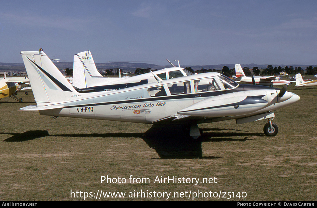 Aircraft Photo of VH-PYQ | Piper PA-30-160 Twin Comanche B | Tasmanian Aero Club | AirHistory.net #25140