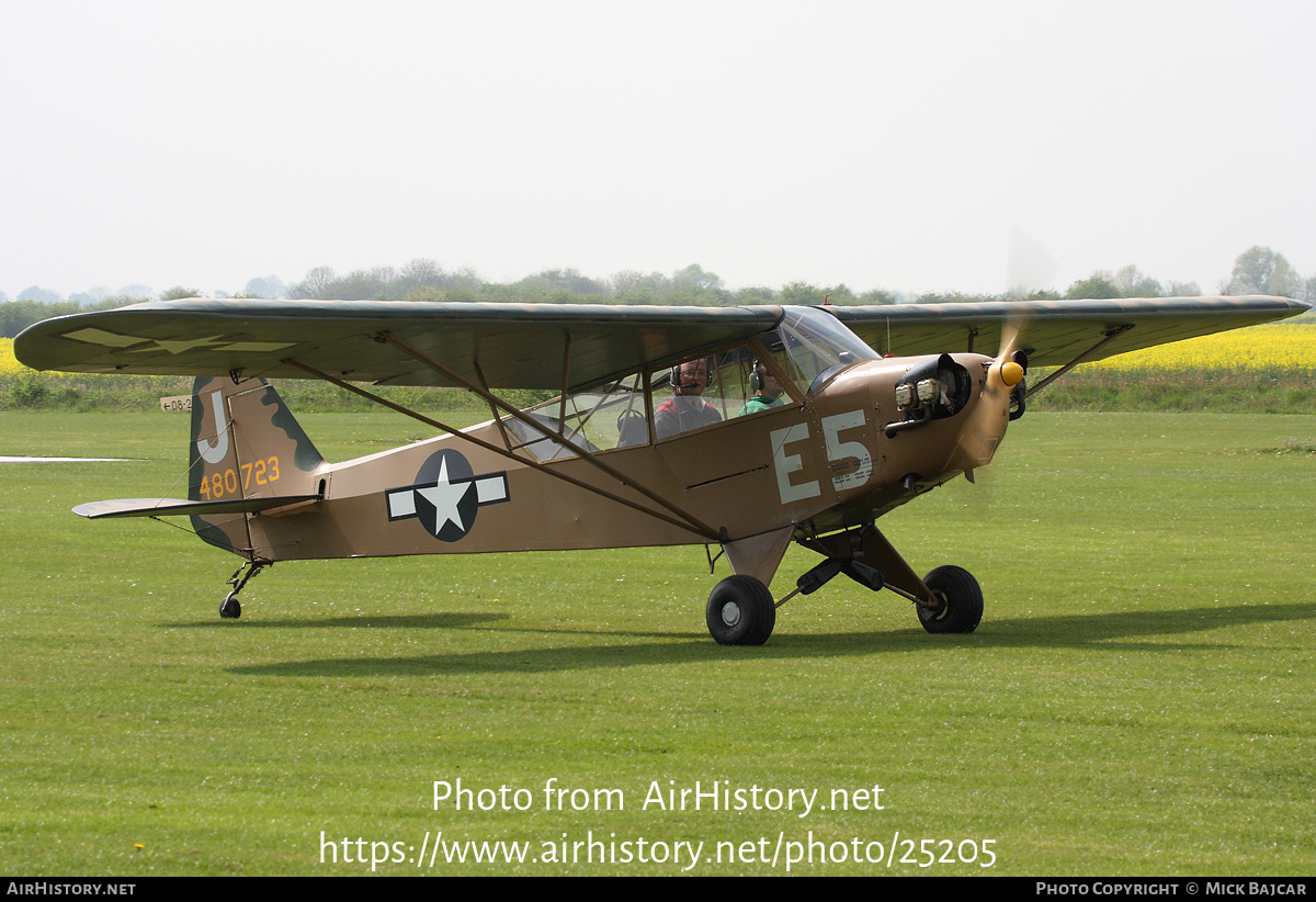 Aircraft Photo of G-BFZB / 480723 | Piper J-3C-65 Cub | USA - Air Force | AirHistory.net #25205