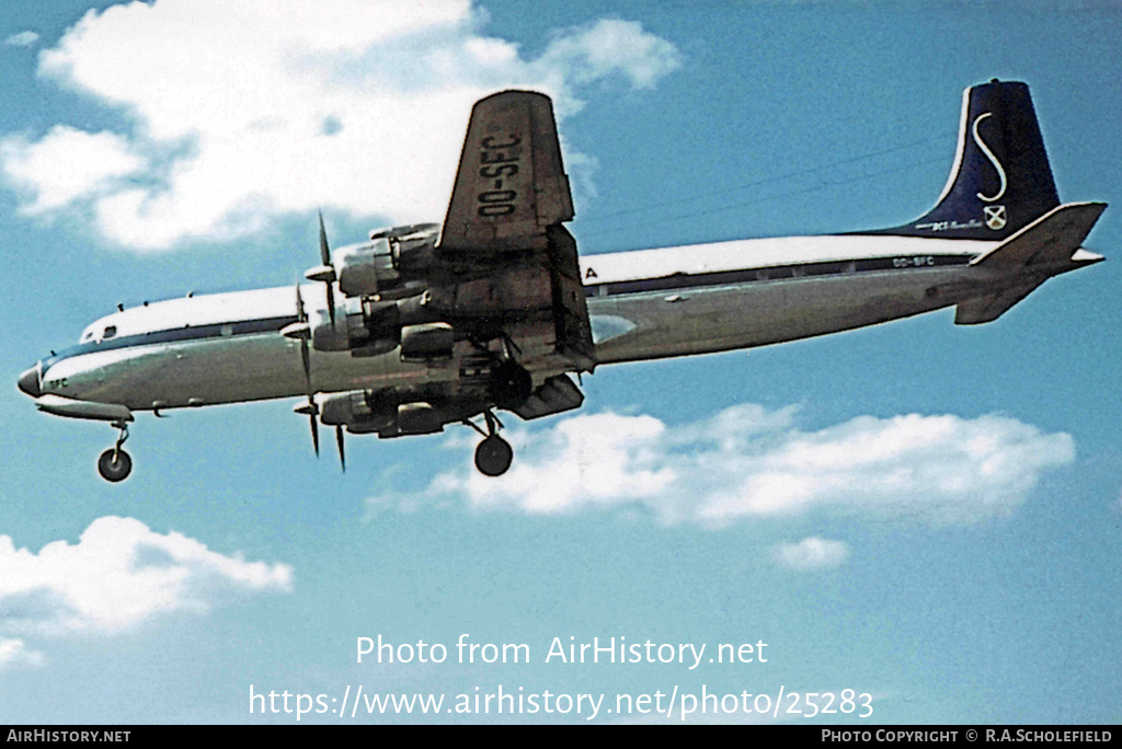 Aircraft Photo of OO-SFC | Douglas DC-7C | Sabena | AirHistory.net #25283