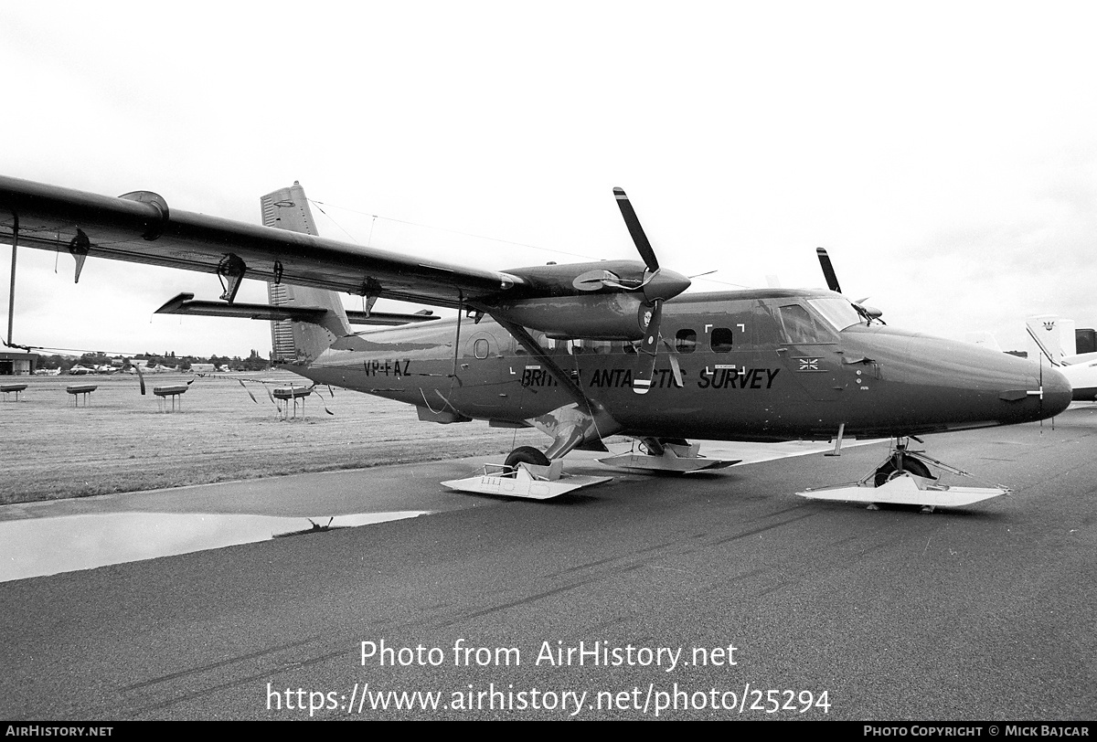 Aircraft Photo of VP-FAZ | De Havilland Canada DHC-6-300 Twin Otter | British Antarctic Survey | AirHistory.net #25294