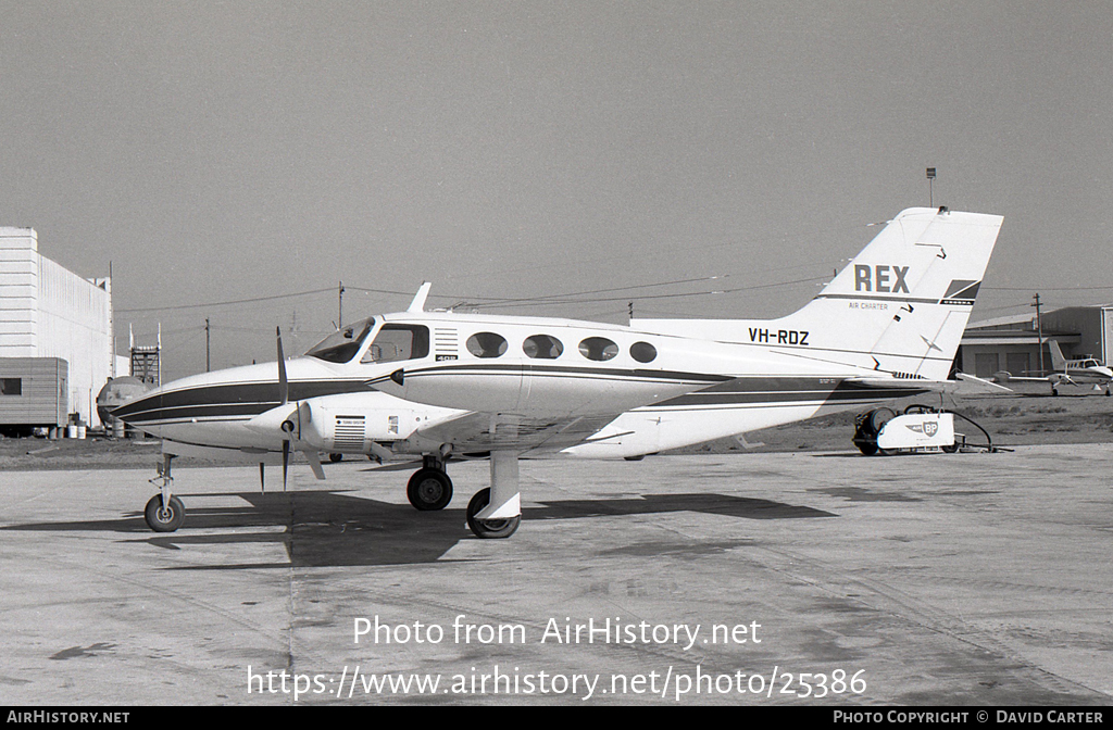 Aircraft Photo of VH-RDZ | Cessna 402 | Rex Air Charter | AirHistory.net #25386