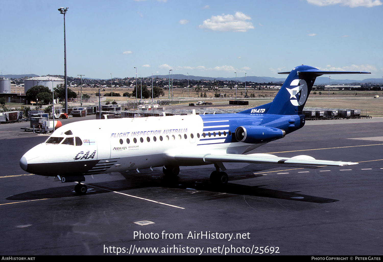 Aircraft Photo of VH-ATD | Fokker F28-1000 Fellowship | CAA - Civil Aviation Authority | AirHistory.net #25692