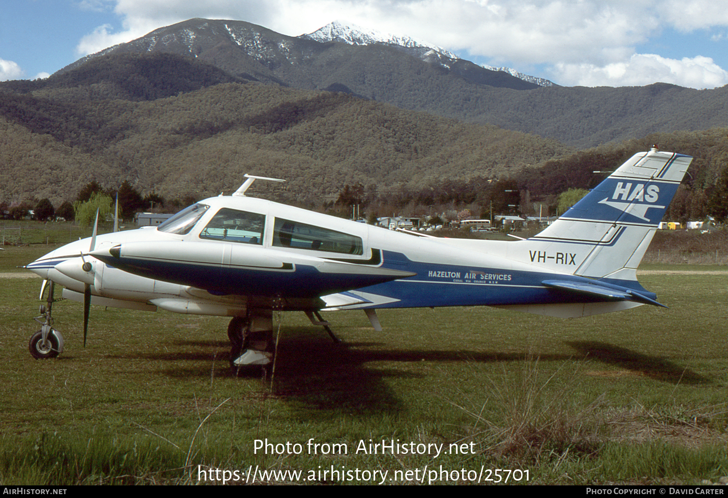 Aircraft Photo of VH-RIX | Cessna 310Q | Hazelton Air Services - HAS | AirHistory.net #25701